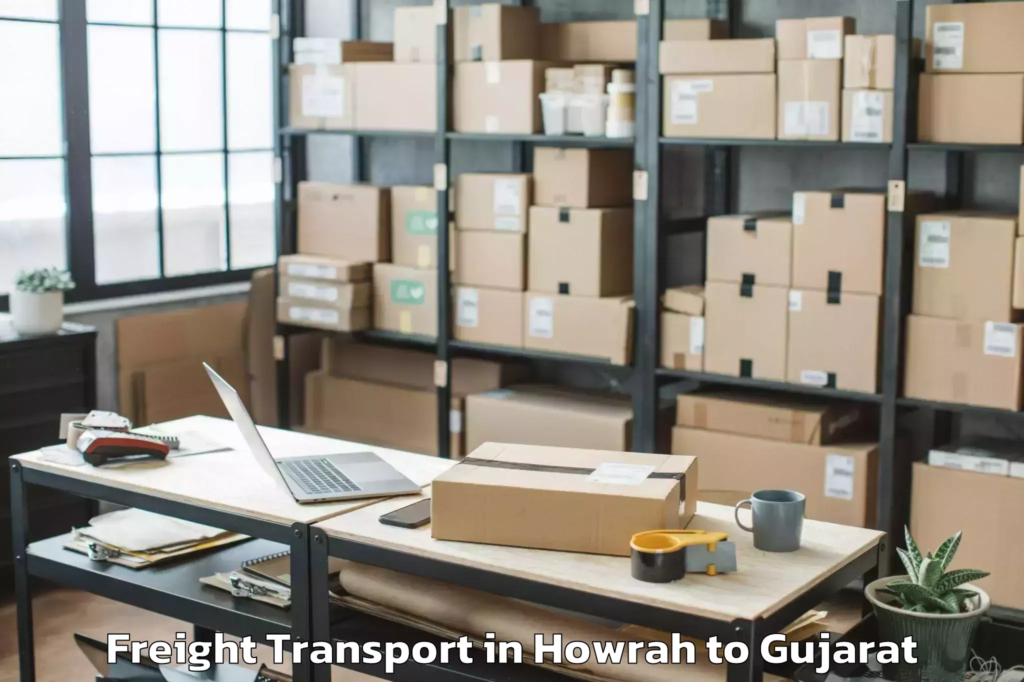 Discover Howrah to Dantiwada Freight Transport